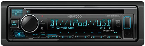 KENWOOD KDC-BT382U CD Car Stereo Receiver with Bluetooth, AM/FM Radio, Variable Color Display, Front High Power USB, Alexa Built in, and SiriusXM Ready