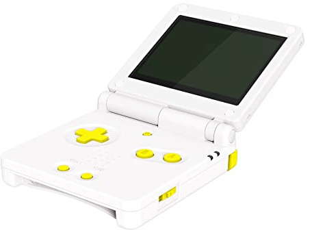 eXtremeRate Tasti Kit per Gameboy Advance SP Console,Plusante A B L R Power On off Volume D-Pad Ricambio per GBA SP,Non Include Console di Gioco Portatile-Giallo