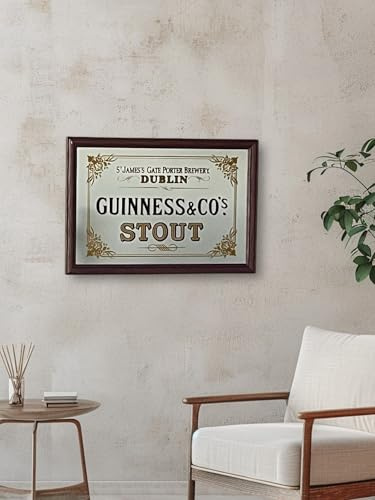 Laurie's Pub and Bar Accessories | Guinness Irish Stout St James's Gate Large Mirror