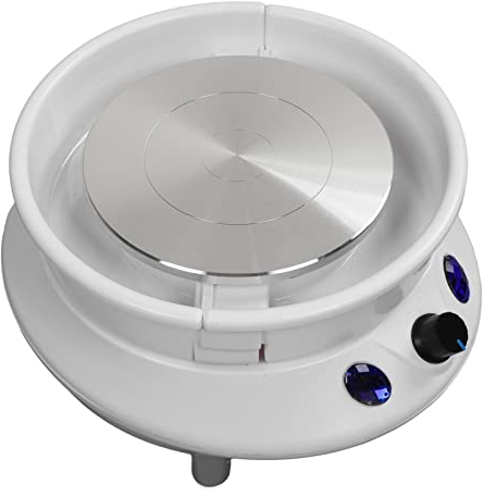 Töpferscheibe-Hauptrahmen, 15 Cm Drehteller-Durchmesser, ABS-Keramikmaschine, 100 Bis 240 V, Elektrische Töpferei, 3-beinige Unterstützung, Humanisiertes Design (EU-Stecker)