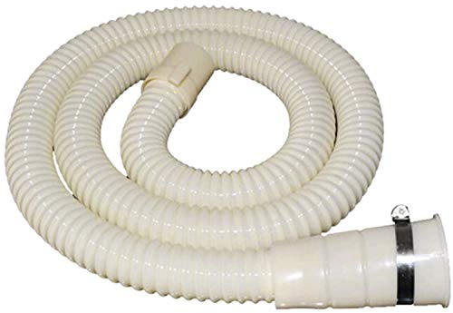 Biwwubik Lot de 2 raccords de tuyau de vidange pour machine à laver - Compatible avec les tuyaux de vidange - Avec 1 collier de serrage - 1,5 m