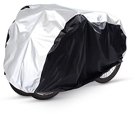 ZYHNNKL Couverture de vélo, couvertures imperméables de bâche de vélo de Stockage extérieur, Couverture de Pluie de vélo pour Le Transport de 2 vélos sur Le Support