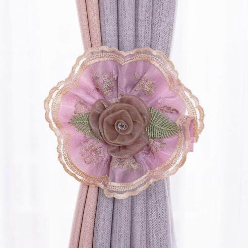 legacci per tende, legacci per tende, Fermatenda for tende da 2 pezzi Fermatenda for tende a forma di fiore, Fermatenda decorativo elegante Fermatenda for tenda Corda decorativa for la camera della ra
