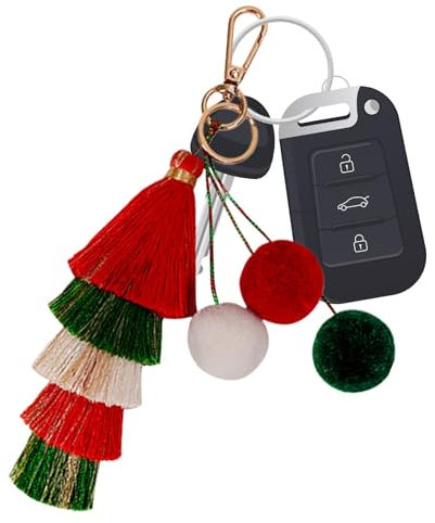 Mehrlagiger Schlüsselanhänger mit Quasten, ethnischer Taschenanhänger für Weihnachten | Handgewebte Geldbörsen-Quasten für Taschen, Anhänger, Schlüsselanhänger, Ringe, leicht, multifunktional für