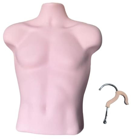 Harilla Hängende menschliche Schaufensterpuppe Männer 23 Zoll Höhe männliche Schneiderpuppe für Hemden