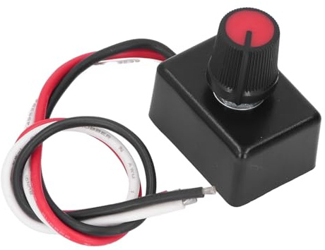 12V-24V Lights Dimmer Switch, Dimmer Knob Controller with Switch Off, PWM Dimming, Dimmer Switch for RV Cruise Boat