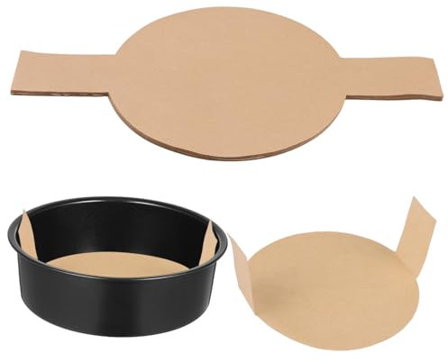HOLIDYOYO 100sheets Round Cake Pan Liners Parchment Paper Baking Loaf Pan Parchment Liners Dutch Oven Sourdough Easy to Bake