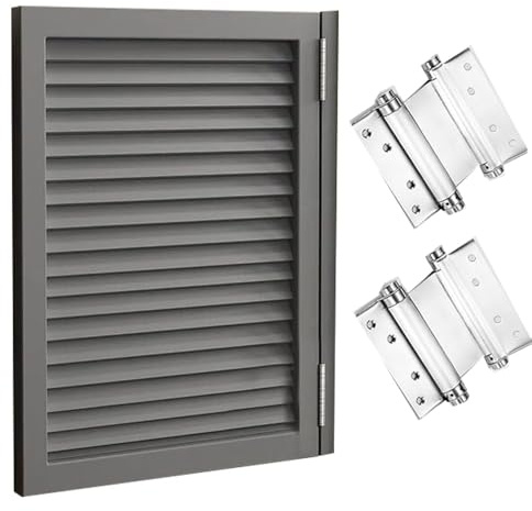 ZYXQQJ Puerta Vaiven Puertas Batientes De Salón Puertas Persianas Puertas Interiores Puertas De Madera Maciza 3.8cm Espesor Puertas Divisorias De Cocina(Gray,70x90cm(27.5x35.4in))