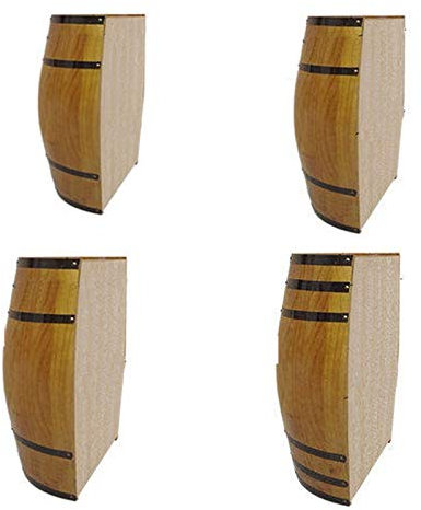 Décoration murale en chêne - Demi-tonneau à vin fait à la main - Pour caves à vin, fûts de bière, accessoires de photographie de mariage, décorations d'hôtel et de cave