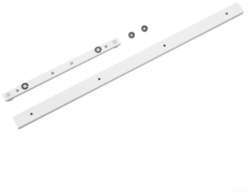 Rail à onglet en aluminium et barre coulissante pour scie à table de travail du bois, solution de rangement facile (rail en T de 600 mm + barre à onglets de 300 mm)