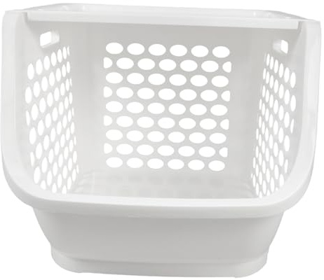 Garneck Cestas Almacenaje Cocina Apilables de Plástico para Frutas y Verduras Diseño Que Ahorra Espacio y Fácil de Limpiar, para Almacenamiento en Despensa o Encimera