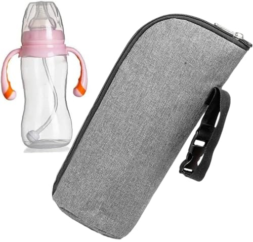 Insulated Bottle Bag - Insulated Breast Milk Cooler Bag Thermal Sleeve for Feeding Cups for Car Kita Picnic Nursing Mothers Daily Use, gray, see description, See description