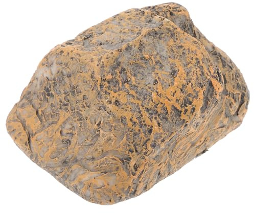 DIKACA Simulazione Pietra Porta Chiavi Nascosta da Esterno Scatola Porta Chiavi Giardino con Scomparto Segreto Contenitore Rustico per Riserva Decorazione Naturale per Esterni