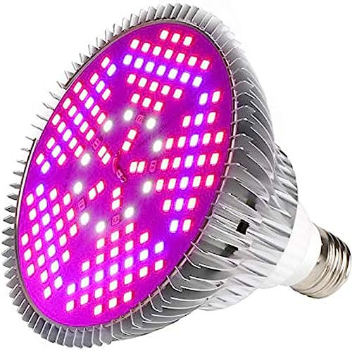xingruyu Led Grow Light Bulb Full Spectrum Plant Light 100W 160 Degree Plant Lamp, E27 Grow Light for Indoor Plant, Vegetables, Flower and Seed, Led Plant Bulb for Hydroponics Greenhouse Organic