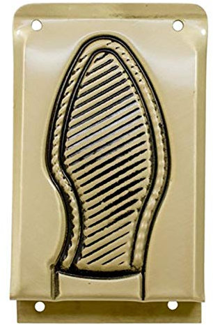 Micel Placa Pisa Puerta 147X98MM Acero Laton 97843