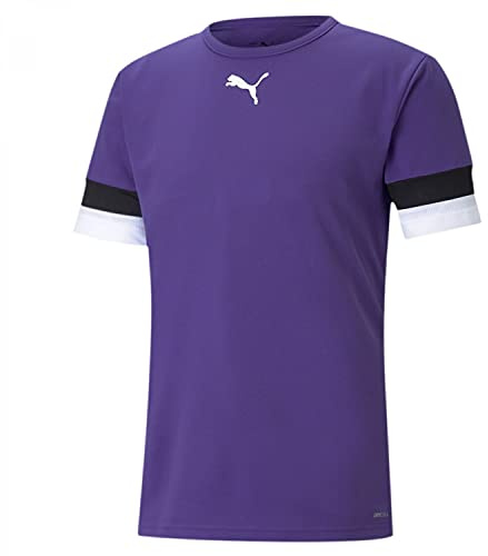 PUMA Teamrise Jersey Jr, Shirt Unisex - Bambini e ragazzi, Prism Violet-Puma Black-Puma White, 152