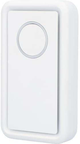 UNITEC Funk-Gong WD11, Türklingel, 18 Melodien, 4 Lautstärkestufen bis 85dB, akustische und optische Klingelanzeige, Weiterleitung, 100 m Reichweite, LED Anzeige, weiß