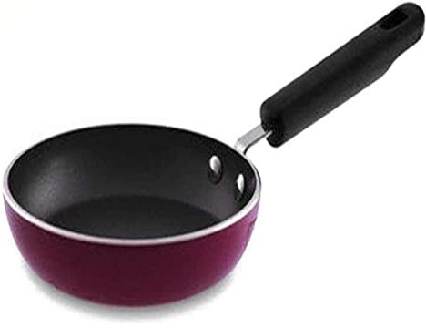 PACUM Wok-Pfanne, Aluminium-Bratpfanne, Antihaft-Pfanne, 12 cm, kleine Bratpfanne, Mini-Antihaft-Pfanne, geeignet für Gasherd vision