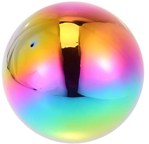 Bunte Edelstahlkugel Hohl Hochglanzpoliert 150mm für Heimdekoration