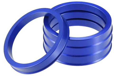 A ABSOPRO anellos centrici per cerchi auto OD 70.1mm a ID 60.1mm anellos centrici per cerchi in lega di alluminio blu (Set di 4)