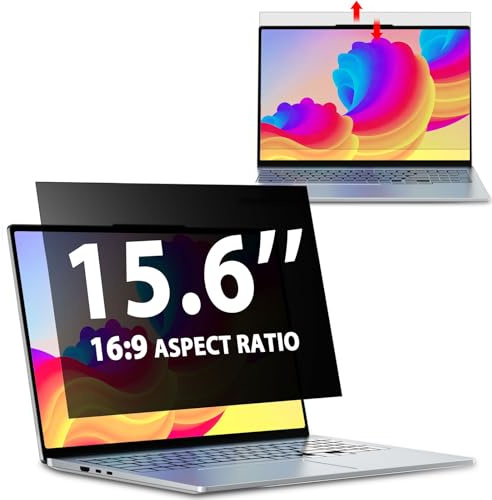 LUSA DESIGN Laptop Privacy Screen 15.6 Inch - 16:9 Aspect Ratio Privacy Filter Screen Protector Compatible With 14inch Lenovo Hp Dell Acer Asus Thinkpad Envy Xps,Removable Anti Glare Blue Light Filter