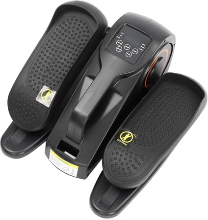 Ellipsentrainer TD001EB | Motorisiertes Fußpedal, Heimtrainer für Büro | Unter dem Schreibtisch Fitnessgerät | LED-Anzeige, 5-Gang-Modus