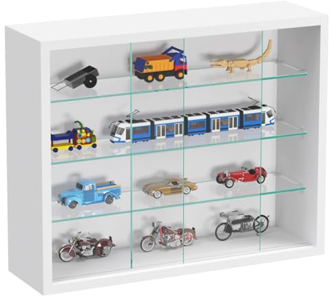 Vitrine, stehend, hängende Wandvitrine – Schiebetüren – 50 x 40 x 13 cm