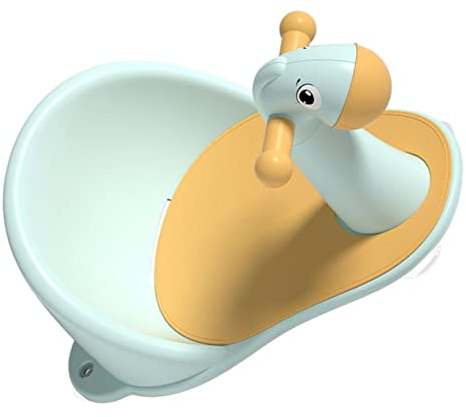 SEWOART Silla de Baño para Ñiño Dibujos Animados, Asiento de Bañera de Pp Antideslizante que Protege la Columna y Mantiene el Equilibrio para Niños Pequeños