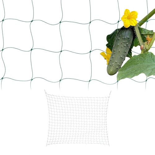 Relaxdays Ranknetz, 2er Set, für Gewächshaus, 180 x 360 cm, Rankhilfe Gurken, Maschenweite 10 cm, Gewächshausnetz, grün | Rankhilfe Gurken, Maschenweite 10 cm, Gewächshausnetz