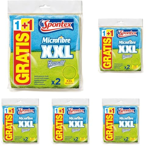 Spontex XXL-Mikrofasertuch, 2er-Pack (Packung mit 5)