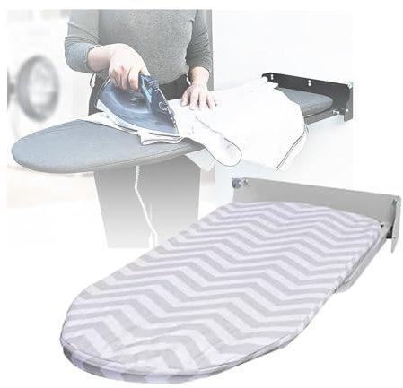 Tabla De Planchar Montada En La Pared, Tabla De Planchar Plegable,Tabla De Planchar Compacta De Montaje En Pared For Espacios Pequeños,Dormitorio,Lavandería,Guardarropa(no Incluye Máquina De Planchar)