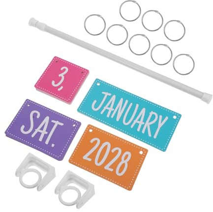 DIYEAH Kalender Set Für Klassenzimmer Dekorativer Wandkalender Mit Datumskarten Verstellbarer Für Schule Und Zuhause Robustes Design Für Täglichen Einsatz