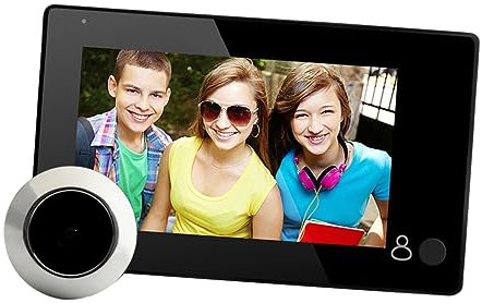 OSALADI 145degree Digital Door Viewer Wide Angle Cat Eye Camera Spyhole Camera for Front Door Security