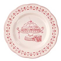 Guzzini - Piatto dessert melamina Josephine 'Table Decor' (Rosa Polvere)