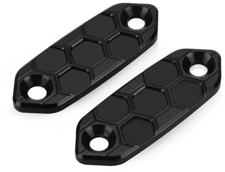 Außenspiegel Loch Cap Für Für Ninja 300 400 500 650 ZX-6R ZX-4RR ZX-4R Motorrad-Rückspiegellochkappe(Schwarz)