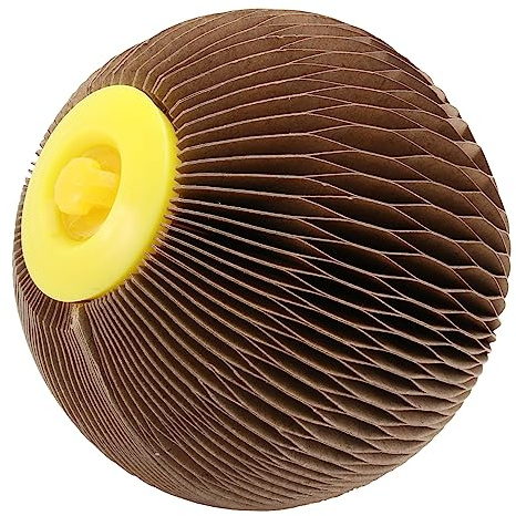 BESPORTBLE Juguete De Pelota De Panal para Gatos Rascador De Papel Corrugado Duradero Suministros para Mascotas para Jugar Interiores Color Natural