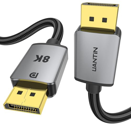 UANTIN 8K DisplayPort Cable 1.4, VESA Certified 1.8M High-Speed