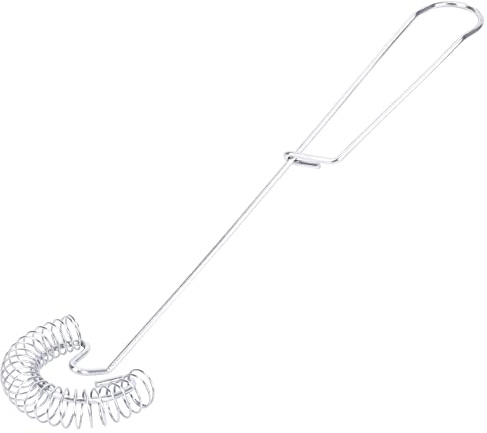 Sirxlevcy 2 Pieces Whisk Egg Small Whisk Whipper Stainless Steel Egg Whisk Flat Spring Coil Whisk Egg Frother, Milk and Egg Beater