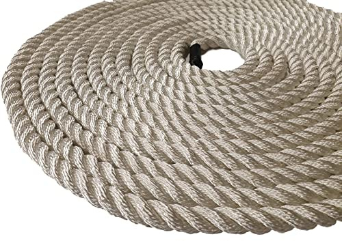 8mm Nylon Rope 3 Strand Anchors & Mooring Strong Synthetic Rope (20 Metres)