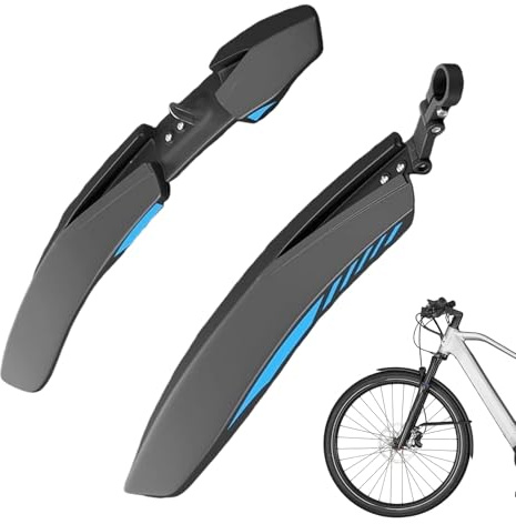 Paraspruzzi per bicicletta, a sgancio rapido, copertura anteriore paraspruzzi posteriore, protezione da acqua, sporco, , per mountain bike da 24/26/27,5 pollici