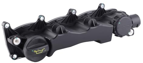 Yuecoom Engine Valve Rocker Cover with Gasket PA+30% GF Cylinder Head Cam Cover Gasket Replacement for Citroen Peugeot Ford Fiat 1.6 HDI C2 C3 C4 C5 0248L1