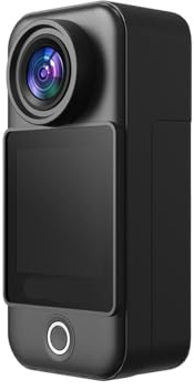 FJLKGDSP C300 Pocket Action Camera 4K/30FPS Batteria lunga Stabilizzazione GIROCOLARE a 6 assi 5G WiFi Webcam remota Sport DV Shooting Cam(C300 Pocket Black)