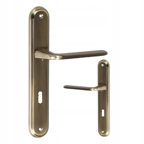 FEINZ Maniglie per Porte Interne, Set Maniglia con Placca Lunga 72 mm