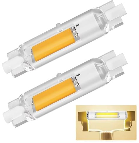 Dvnoua R7S LED 78mm Dimmbar 20W, Naturweiß 4000K, R7S LED 78mm Lampen Ersatz für 200W Halogen Leuchtmittel, 2000LM Kein Flackern, 360°Abstrahlwinkel, für Flur/Deckenlampe/Stehlampe, 2PCS