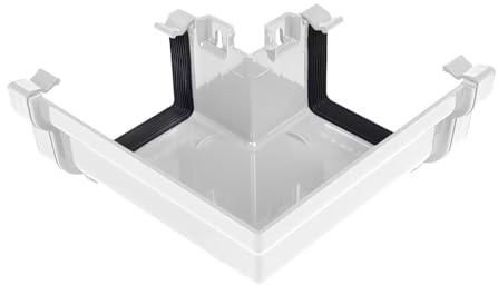Kayflow Ogee 120mm Gutter External 90° Corner - White