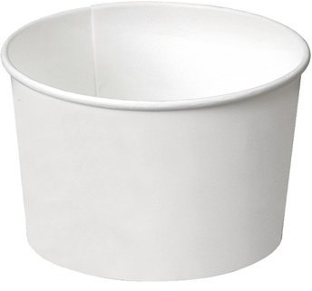 BOX GEL Lot de 250 coupelles blanches de 80 ml pour glace, en papier blanc, petites coupes à glace en papier