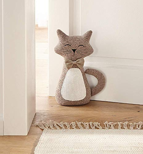 Dekoleidenschaft Türstopper Katze Charly aus Stoff, schwer, Türpuffer, Türfeststeller, Fensterstopper