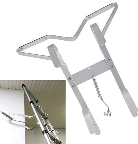 Ladder Stand-Off Bracket, Universal V-Shaped Down Pipe Stand Off, Ladder Accessory Helps Stop Your Ladder Slipping and Keep Safety Direct from Manufacture Fits Most Ladder