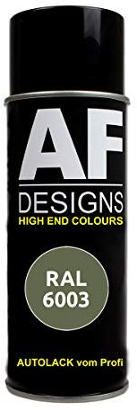 Alex Flittner Designs RAL Lackspray Autolack Sprühdose Spraydose RAL6003 Olivgruen matt