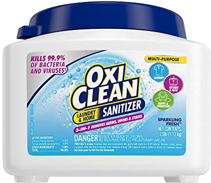 OxiClean Laundry & Home Sanitizer for Laundry, Kitchen, Bath, Carpet & Upholstery, 2.5 Lbs